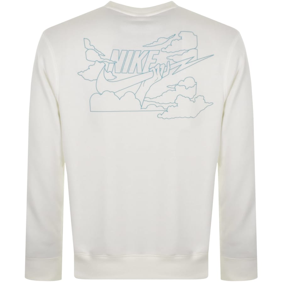 Nike men's white sweatshirt top